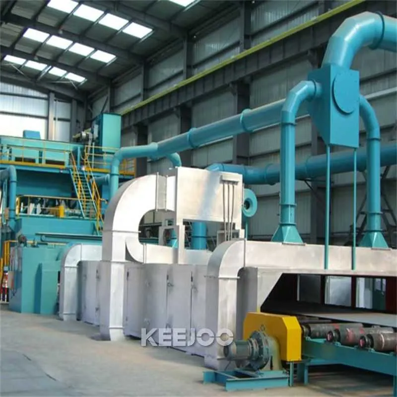 Cleaning machine for Vertical steel plate