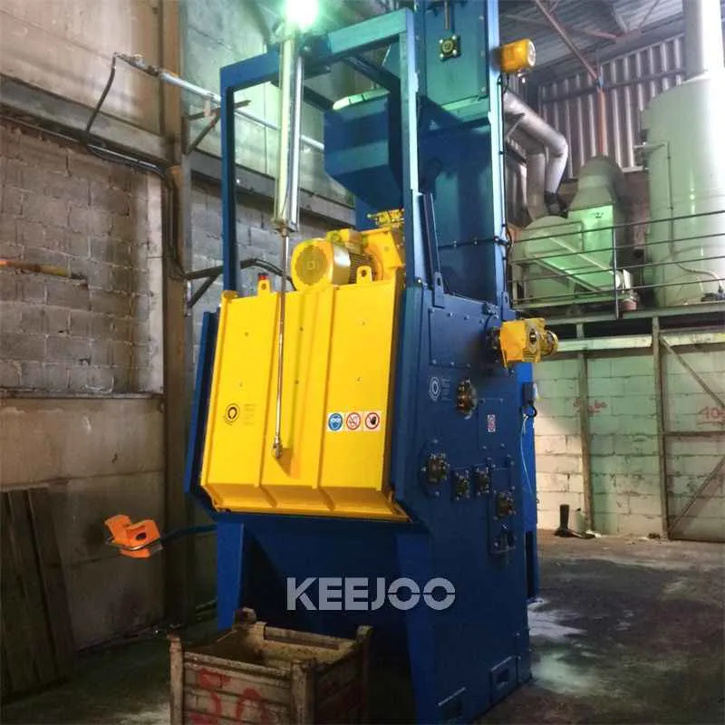 Tumble belt type shot blasting machine