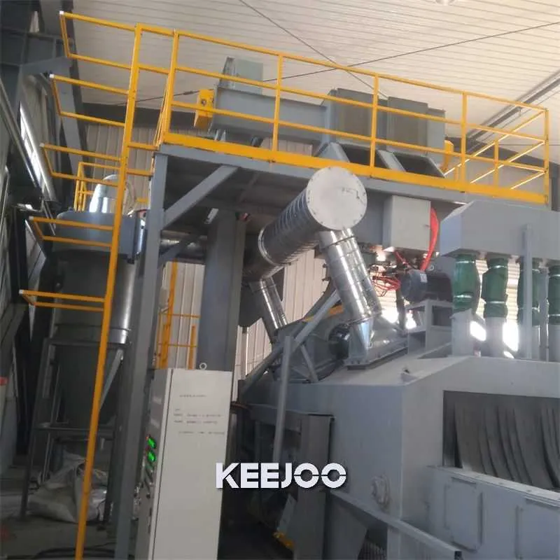 ThyssenKrupp mesh belt shot blasting machine case