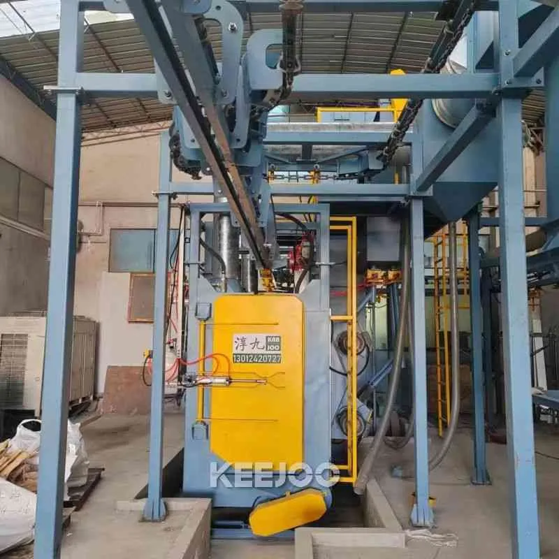 Hang swivel type shot blasting machine
