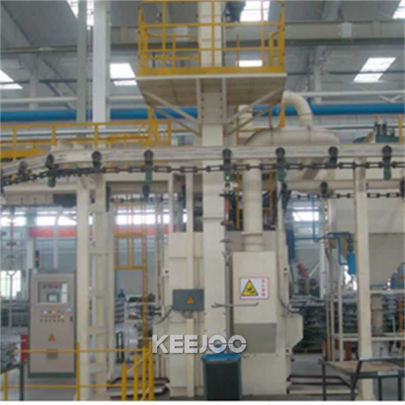 Common Chain Type Overhead Rail Shot Blasting Machine