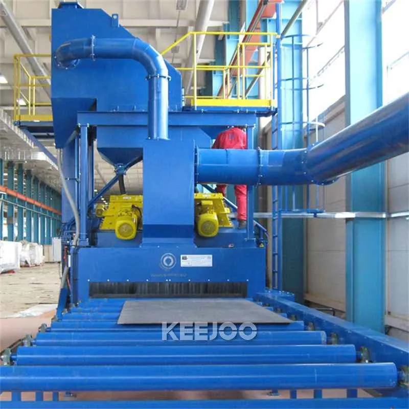 Hanger Pass Through Type Excavator Chassis Shot Blasting Machine