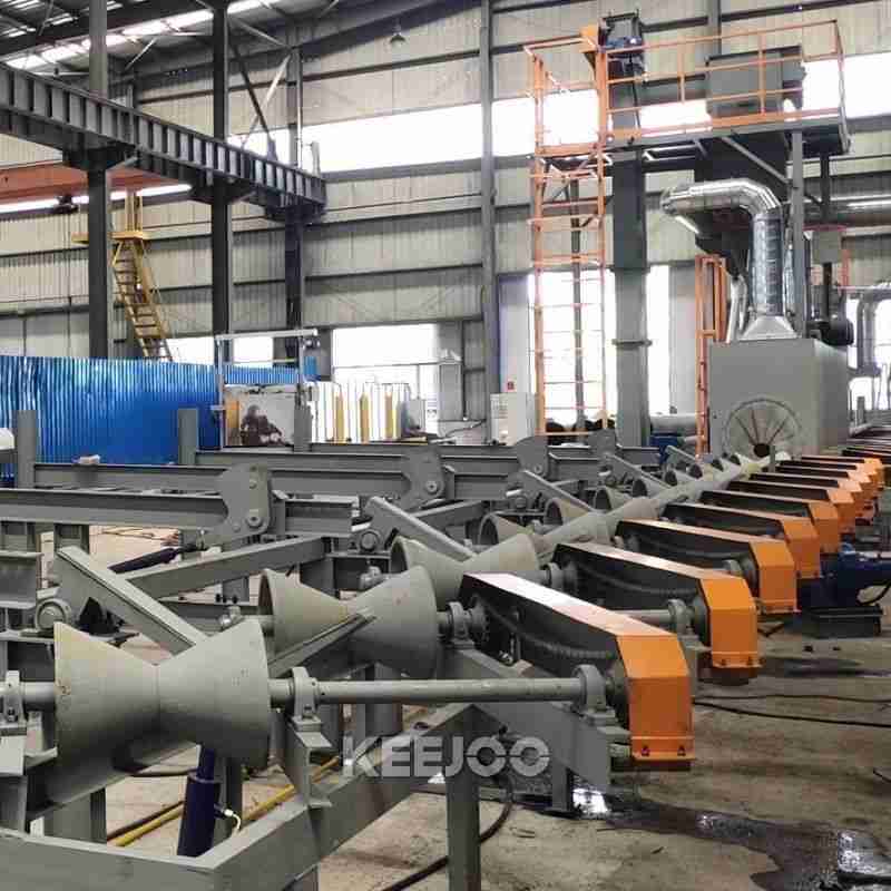 Tube type shot blasting machine