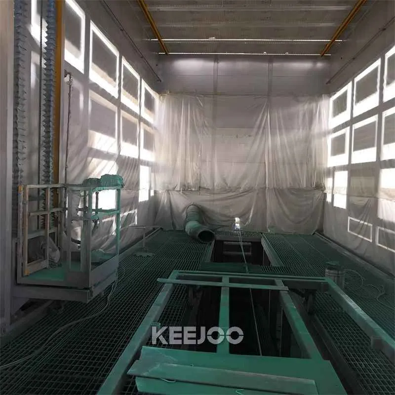 Sand blasting room