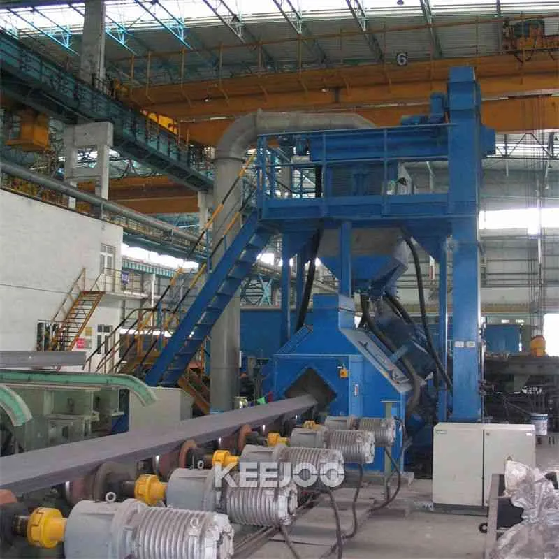 Steel pipe shot blasting machine